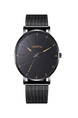 Black Stainless Steel Band Quartz Men Watch