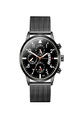 Black Stainless Steel Band Quartz Men Watch