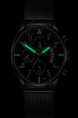 Black Stainless Steel Band Quartz Men Watch