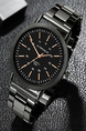 Silver Stainless Steel Band Quartz Men Watch