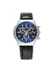 Black Leather Band Quartz Men Watch