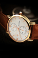 Brown Leather Band Quartz Men Watch
