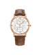 Brown Leather Band Quartz Men Watch