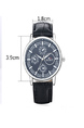 Brown Leather Band Quartz Men Watch