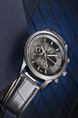 Black Leather Band Quartz Men Watch