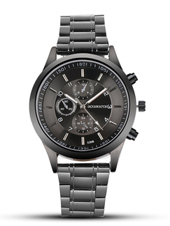 Silver Stainless Steel Band Quartz Men Watch