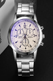 Silver Stainless Steel Band Quartz Men Watch