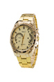 Gold Gold Plated Band Quartz Men Watch