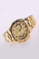 Gold Gold Plated Band Quartz Men Watch