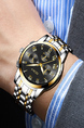 Silver Stainless Steel Band Quartz Men Watch