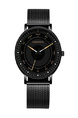 Black Alloy Mesh Band Quartz Men Watch