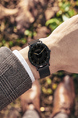 Black Alloy Mesh Band Quartz Men Watch