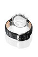 Black Leather Band Quartz Men Watch