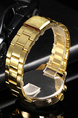 Gold Gold Plated Band Quartz Men Watch