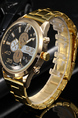 Gold Gold Plated Band Quartz Men Watch