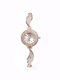 Rose Gold Plated Band Rhinestone Quartz Watch