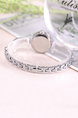 Silver Plated Band Rhinestone Quartz Watch