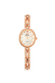 Rose Gold Plated Band Rhinestone Quartz Watch