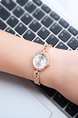 Rose Gold Plated Band Rhinestone Quartz Watch