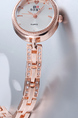 Rose Gold Plated Band Rhinestone Quartz Watch