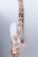 Rose Gold Plated Band Rhinestone Quartz Watch