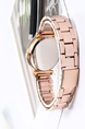 Rose Gold Stainless Steel Band Quartz Watch