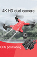 Original Dual Cameras Gps Drone HD Camera Drone 4K/8K 5G Foldable Wifi FPV 2.4GHz 25Minutes Flight