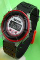 Black Plastic Band Pin Buckle Digital Luminous Watch