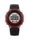 Black Plastic Band Pin Buckle Digital Luminous Watch
