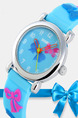 Sky Blue Silicone Band Pin Buckle Digital Waterproof Watch