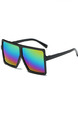 Rainbow Gradient Plastic Square Polarized Sunglasses