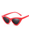 Black Solid Color Plastic Cat Eye Sunglasses