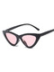 Pink Solid Color Plastic Cat Eye Sunglasses