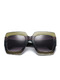 Black Solid Color Plastic Square Oversized Sunglasses