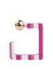 Resin G Shaped Stripe  Earring