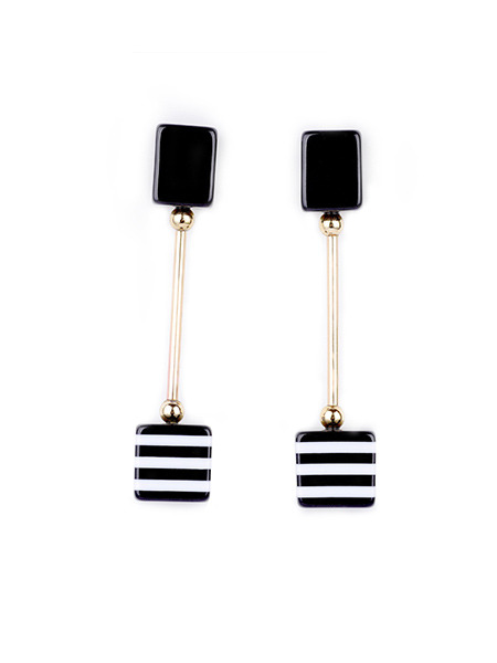 Resin and Alloy Stud  Earring