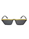 Black Solid PC Eyebrow Men Sunglasses