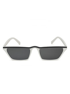 Black Solid PC Eyebrow Men Sunglasses