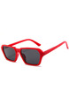 Black Solid PC Small Square Men Sunglasses