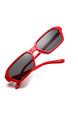 Black Solid PC Small Square Men Sunglasses