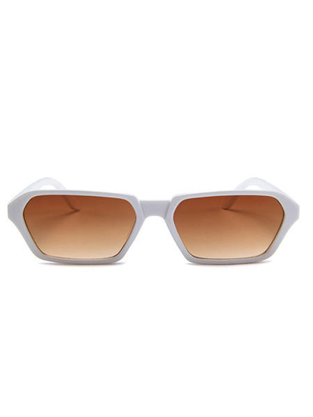 Brown Gradient PC Small Square Men Sunglasses