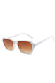 Brown Gradient PC Small Square Men Sunglasses