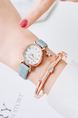 Blue Leather Band Quartz Watch