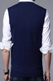 Colorful Plus Size Slim V Neck Grid Men Vest for Casual