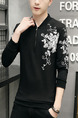 Black and White Plus Size Slim Contrast Located Printing Stand Collar Zipper Long Sleeve Men Sweater for Casual