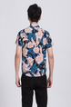 Colorful Collared Button Down Floral Men Shirt for Casual Party Beach