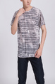 Colorful Round Neck Tee Men Shirt for Casual Party