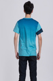 Blue Round Neck Tee Men Shirt for Casual