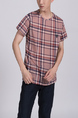 Colorful Round Neck Tee Men Shirt for Casual