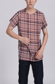 Colorful Round Neck Tee Men Shirt for Casual